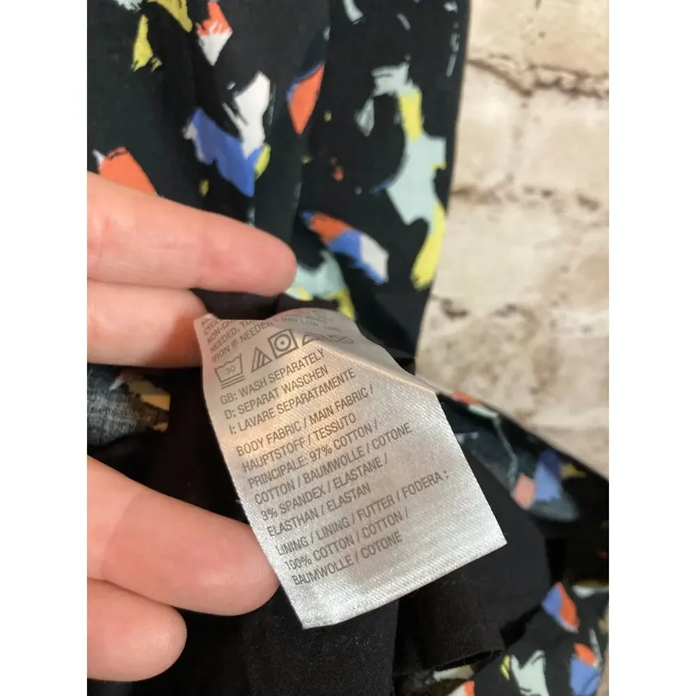 Jason Wu Shirt Dress Womens XS Black Speckled Full Button Front Belted Artsy - Picture 13 of 14